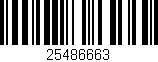 Código de barras (EAN, GTIN, SKU, ISBN): '25486663'