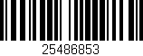 Código de barras (EAN, GTIN, SKU, ISBN): '25486853'