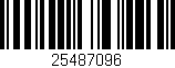 Código de barras (EAN, GTIN, SKU, ISBN): '25487096'