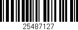 Código de barras (EAN, GTIN, SKU, ISBN): '25487127'