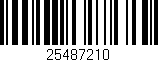 Código de barras (EAN, GTIN, SKU, ISBN): '25487210'