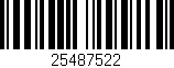 Código de barras (EAN, GTIN, SKU, ISBN): '25487522'