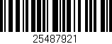 Código de barras (EAN, GTIN, SKU, ISBN): '25487921'