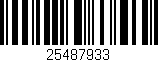 Código de barras (EAN, GTIN, SKU, ISBN): '25487933'