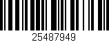 Código de barras (EAN, GTIN, SKU, ISBN): '25487949'
