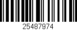Código de barras (EAN, GTIN, SKU, ISBN): '25487974'