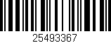 Código de barras (EAN, GTIN, SKU, ISBN): '25493367'