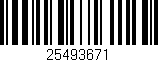 Código de barras (EAN, GTIN, SKU, ISBN): '25493671'