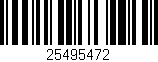 Código de barras (EAN, GTIN, SKU, ISBN): '25495472'