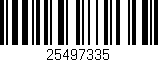 Código de barras (EAN, GTIN, SKU, ISBN): '25497335'