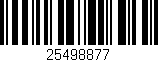 Código de barras (EAN, GTIN, SKU, ISBN): '25498877'