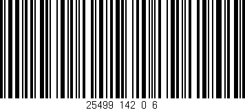 Código de barras (EAN, GTIN, SKU, ISBN): '25499_142_0_6'