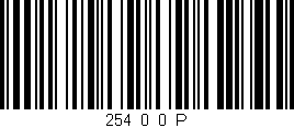 Código de barras (EAN, GTIN, SKU, ISBN): '254_0_0_P'