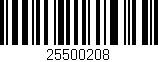 Código de barras (EAN, GTIN, SKU, ISBN): '25500208'
