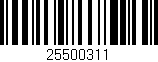 Código de barras (EAN, GTIN, SKU, ISBN): '25500311'