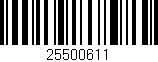 Código de barras (EAN, GTIN, SKU, ISBN): '25500611'