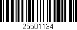 Código de barras (EAN, GTIN, SKU, ISBN): '25501134'