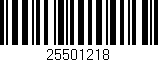 Código de barras (EAN, GTIN, SKU, ISBN): '25501218'
