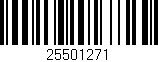 Código de barras (EAN, GTIN, SKU, ISBN): '25501271'