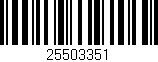 Código de barras (EAN, GTIN, SKU, ISBN): '25503351'