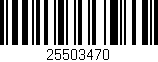 Código de barras (EAN, GTIN, SKU, ISBN): '25503470'