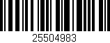 Código de barras (EAN, GTIN, SKU, ISBN): '25504983'