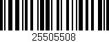 Código de barras (EAN, GTIN, SKU, ISBN): '25505508'