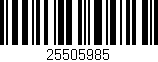 Código de barras (EAN, GTIN, SKU, ISBN): '25505985'