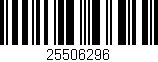 Código de barras (EAN, GTIN, SKU, ISBN): '25506296'