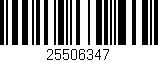 Código de barras (EAN, GTIN, SKU, ISBN): '25506347'