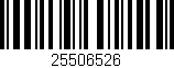 Código de barras (EAN, GTIN, SKU, ISBN): '25506526'