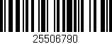 Código de barras (EAN, GTIN, SKU, ISBN): '25506790'