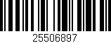 Código de barras (EAN, GTIN, SKU, ISBN): '25506897'