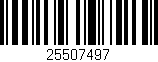 Código de barras (EAN, GTIN, SKU, ISBN): '25507497'