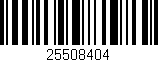 Código de barras (EAN, GTIN, SKU, ISBN): '25508404'