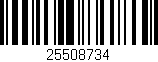 Código de barras (EAN, GTIN, SKU, ISBN): '25508734'