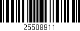 Código de barras (EAN, GTIN, SKU, ISBN): '25508911'