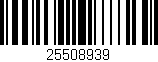 Código de barras (EAN, GTIN, SKU, ISBN): '25508939'