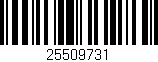 Código de barras (EAN, GTIN, SKU, ISBN): '25509731'