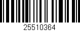 Código de barras (EAN, GTIN, SKU, ISBN): '25510364'