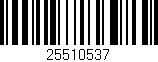 Código de barras (EAN, GTIN, SKU, ISBN): '25510537'