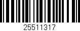 Código de barras (EAN, GTIN, SKU, ISBN): '25511317'