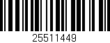 Código de barras (EAN, GTIN, SKU, ISBN): '25511449'