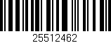 Código de barras (EAN, GTIN, SKU, ISBN): '25512462'