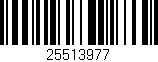 Código de barras (EAN, GTIN, SKU, ISBN): '25513977'