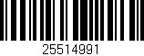 Código de barras (EAN, GTIN, SKU, ISBN): '25514991'