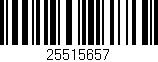 Código de barras (EAN, GTIN, SKU, ISBN): '25515657'