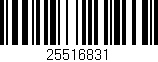 Código de barras (EAN, GTIN, SKU, ISBN): '25516831'