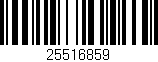 Código de barras (EAN, GTIN, SKU, ISBN): '25516859'