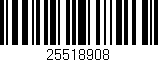 Código de barras (EAN, GTIN, SKU, ISBN): '25518908'